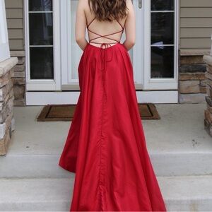 Sherri Hill 51631 Lace-Up Back A-Line Prom Dress